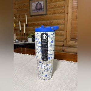 BLUE WESTERN CHARM HydroJug Cowboy 32oz Sport Water Bottle